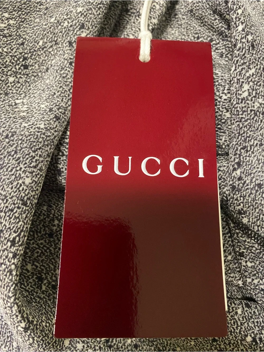 Gucci Men's Button-Down Shirt in Speckled Gray